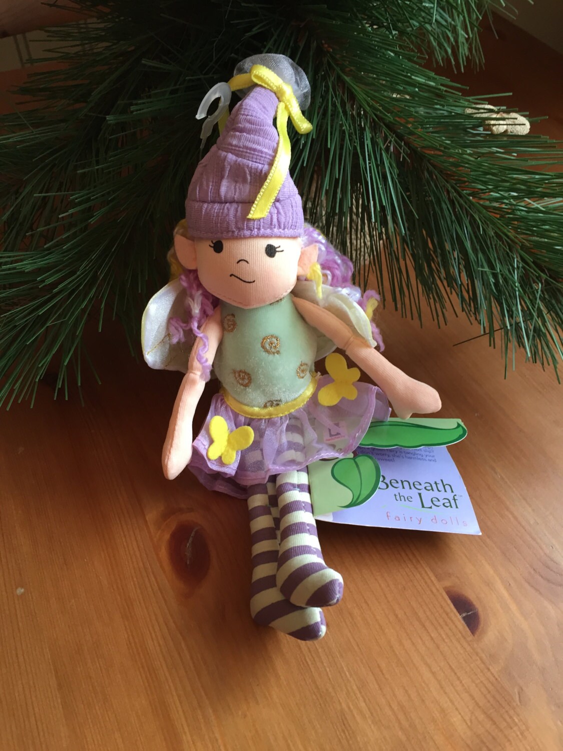 British Elf Fairy Doll Vintage Purple Fairy Toy