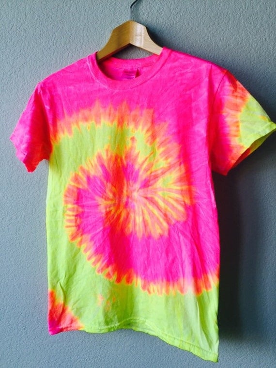 UNISEX Bright Colored Blue and Pink/Yellow Swirl Tie Dye by Kyzam
