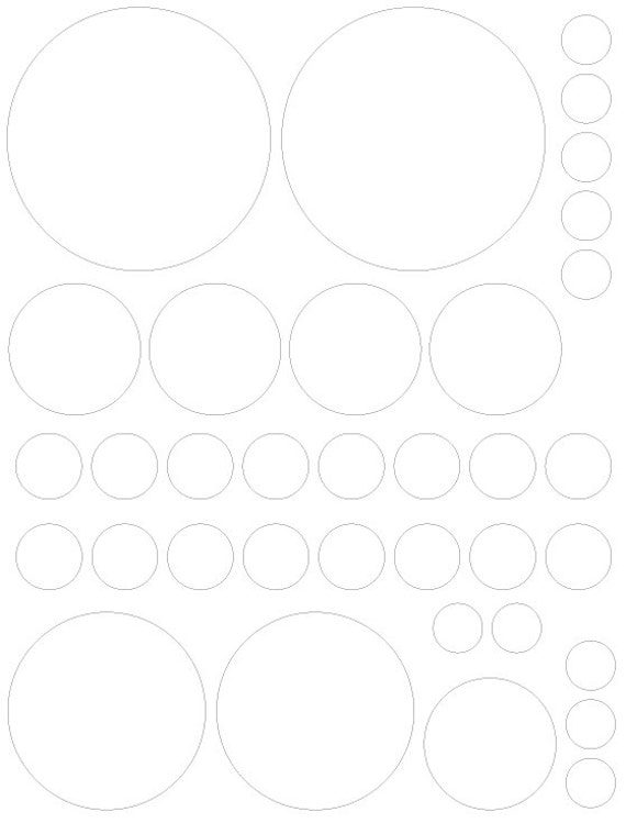 70 White Vinyl Polka Dots Bedroom Wall Decals Stickers Teen