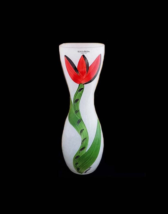 Kosta Boda Sweden Vintage Tulipa Vase Ulrica by BlackthornRoad