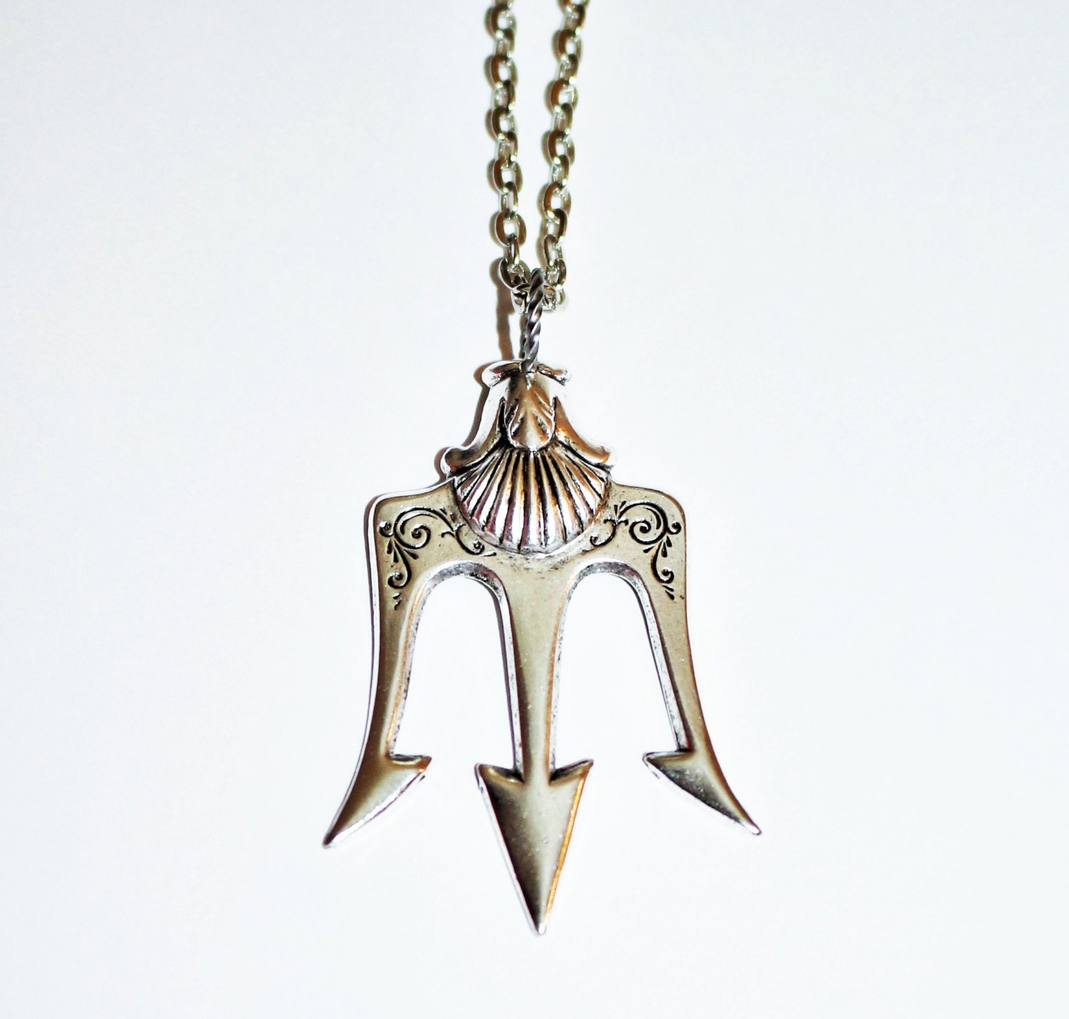 Poseidon's Trident Pendant Necklace Percy by LuckySteamWorld