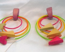 Popular items for plastic earrings on Etsy