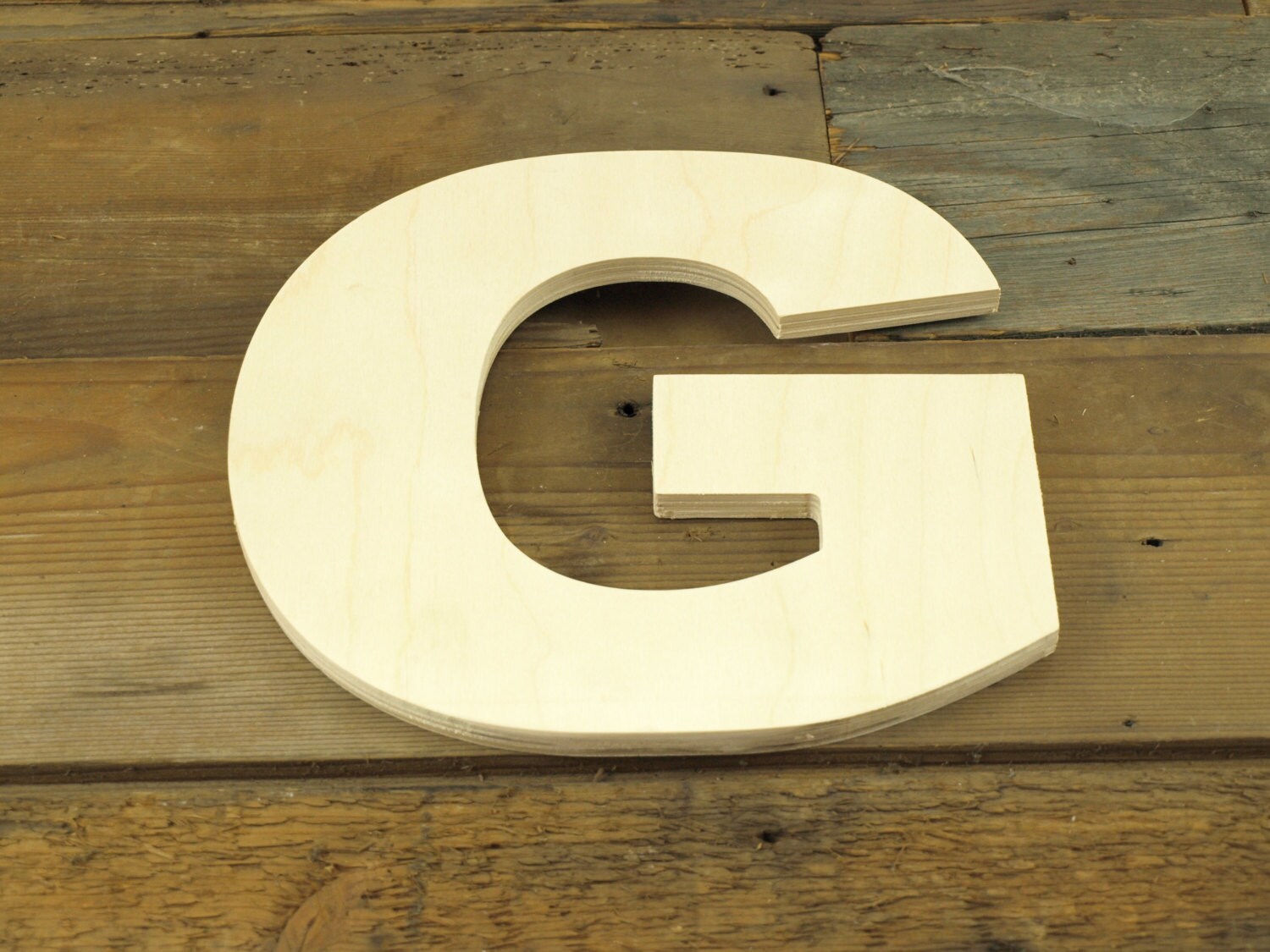 Unfinished 10 Inch Decorative Wooden Letter