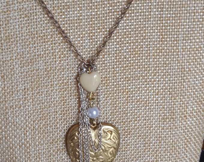 Goldtone Heart Necklace