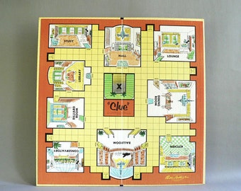 Items similar to Clue Game Board Blank Book, Coptic Stitched, Collaged ...