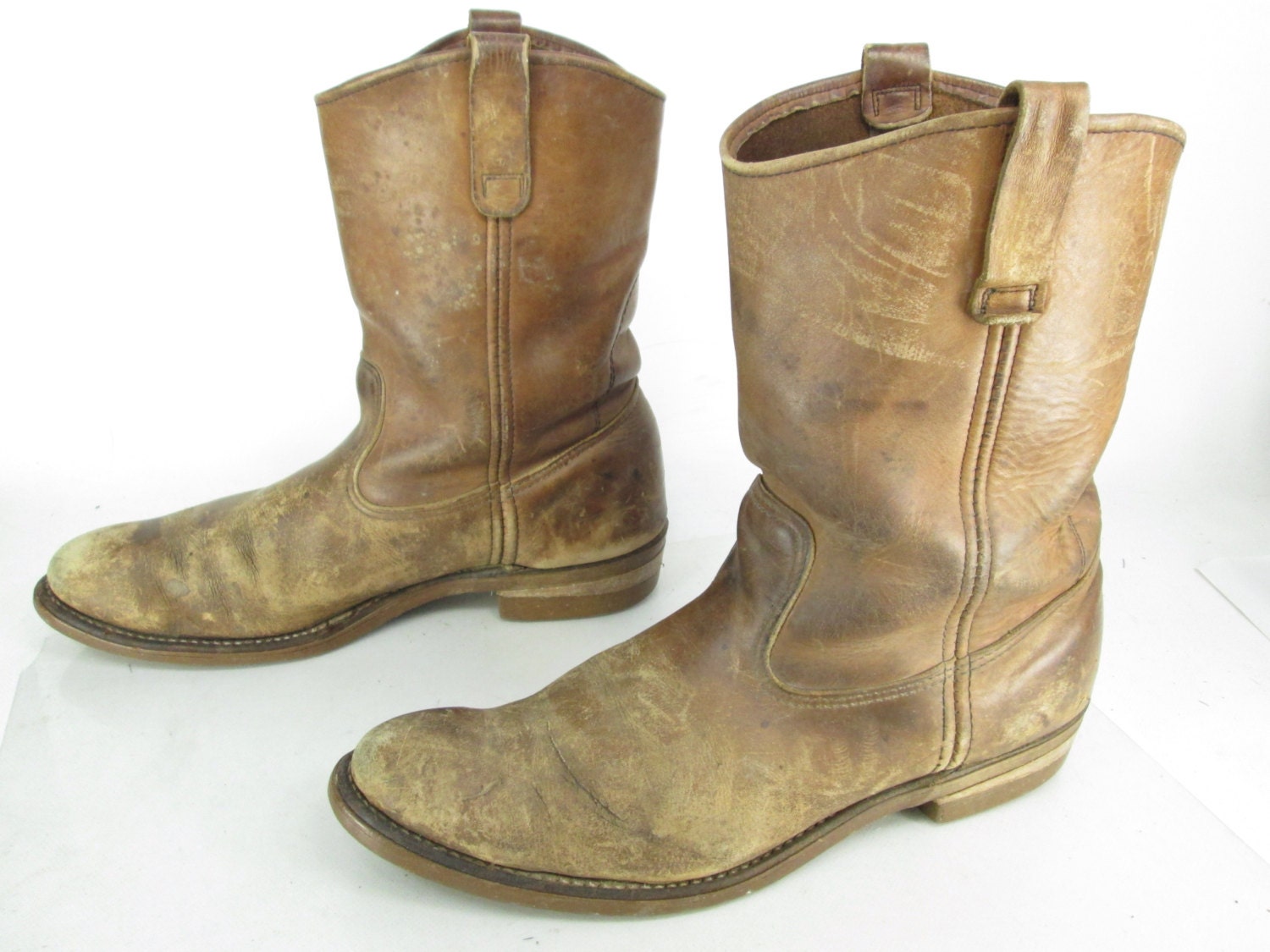 red wing pull on leather boots