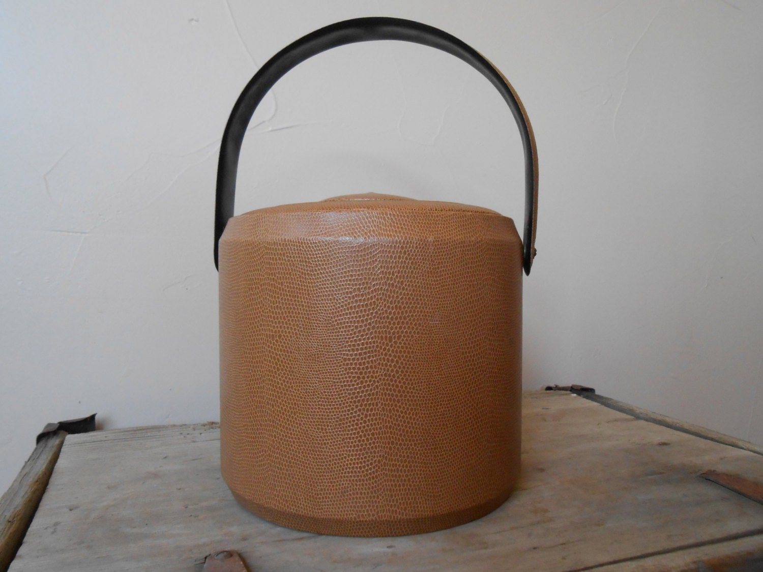 ICE BUCKET Vintage Briard 1950’s 1960’s Era Ice Bucket with Lid Vintage Designer