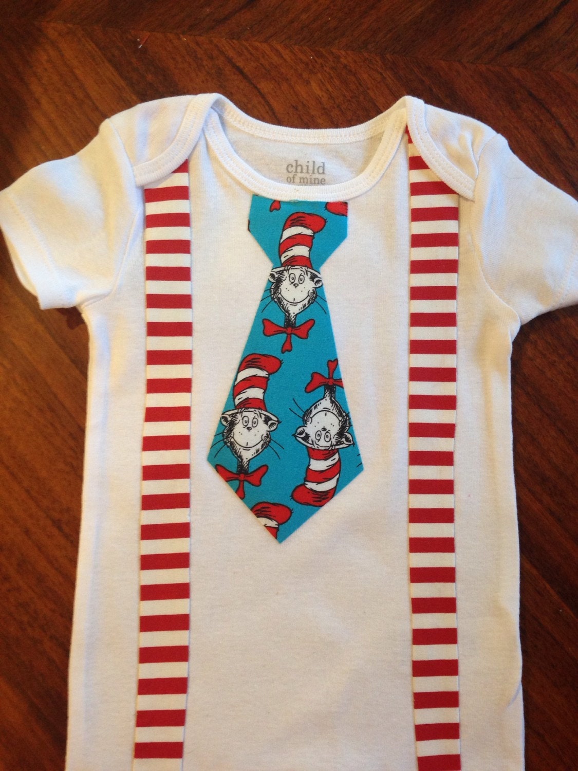 Cat in the hat birthday onesie