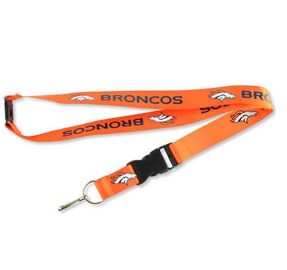 Denver Broncos Orange Auto Neck Lanyard Key chain by AkikosShop