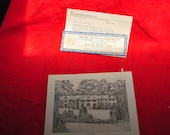 MONTEPIER Home of James Madison by SEBRING (1986) Signed Print with Certificate of Authencity