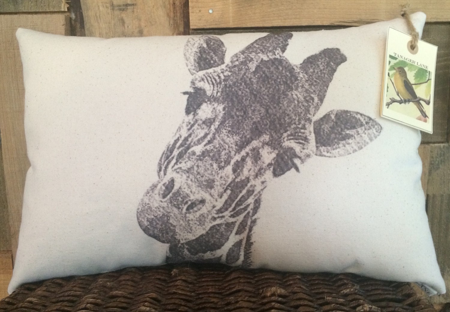 large giraffe pillow