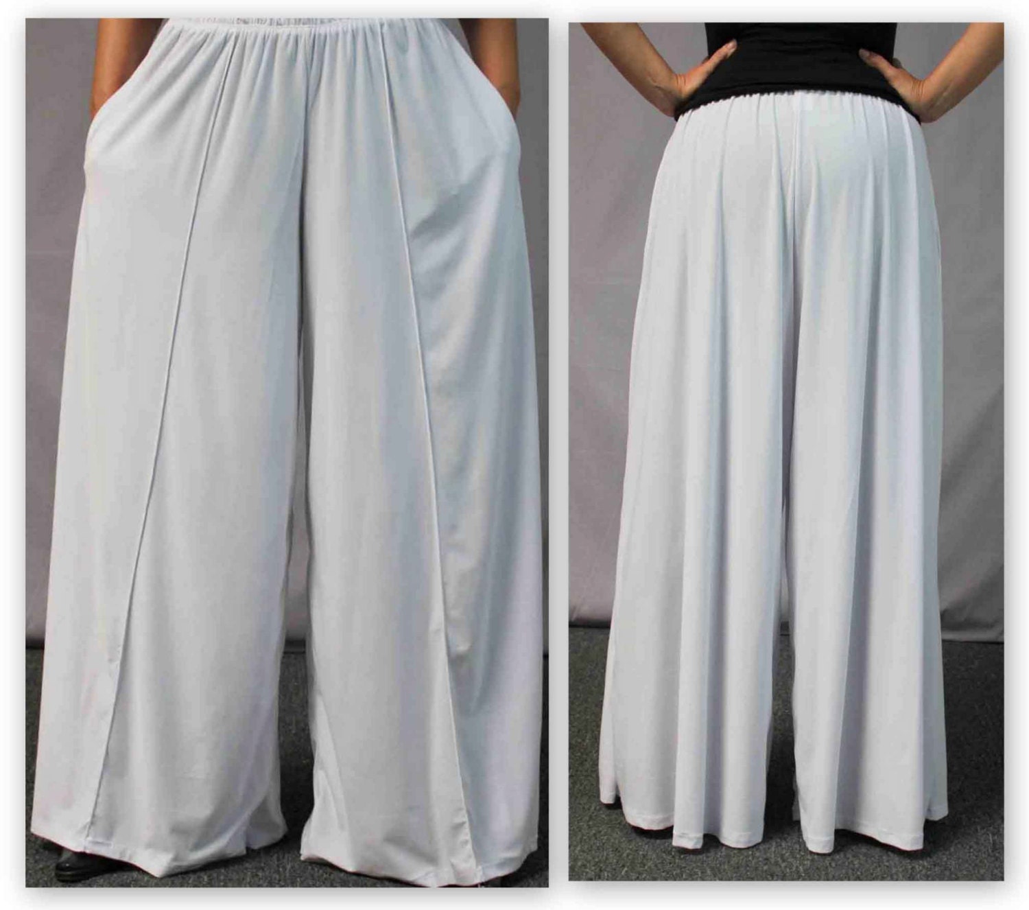 Comfy Plus Pants White Pants Plus Size Pants Lagenlook