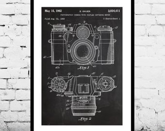 Camera Poster, Vintage Camera Patent, Vintage Camera Print, Vintage Camera, Vintage Camera Decor, Vintage Camera Blueprint, Camera