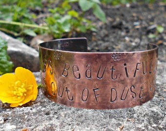 Christian Jewelry-Copper Bracelet-Inspirational quote-Gifts for her-Birthday Gift-Christian Gifts