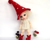 Felted  boots for PukiFee, Aquarius, Lati Yellow