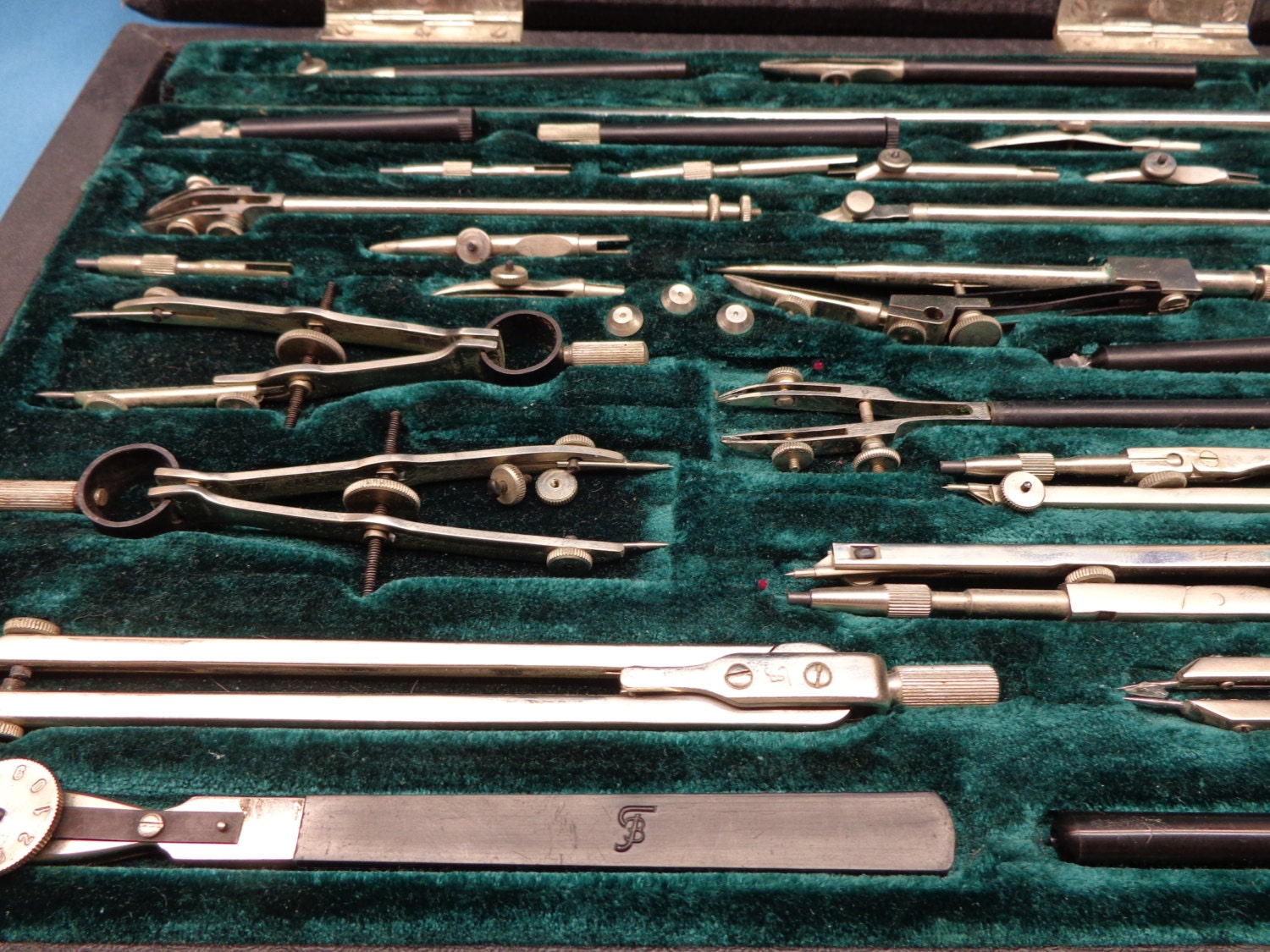 Soviet Writing Instruments Big case of drawing instruments soviet excellent condition about 1970 ...