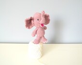 Crochet elephant toy doll Amigurumi elephant with blankie Stuffed animal Kids toys Baby toys Home decor Gifts Dolls Pink elephant Crochet elephant toy doll Amigurumi elephant with blankie Stuffed animal Kids toys Baby toys Home decor Gifts Dolls Pink elephant