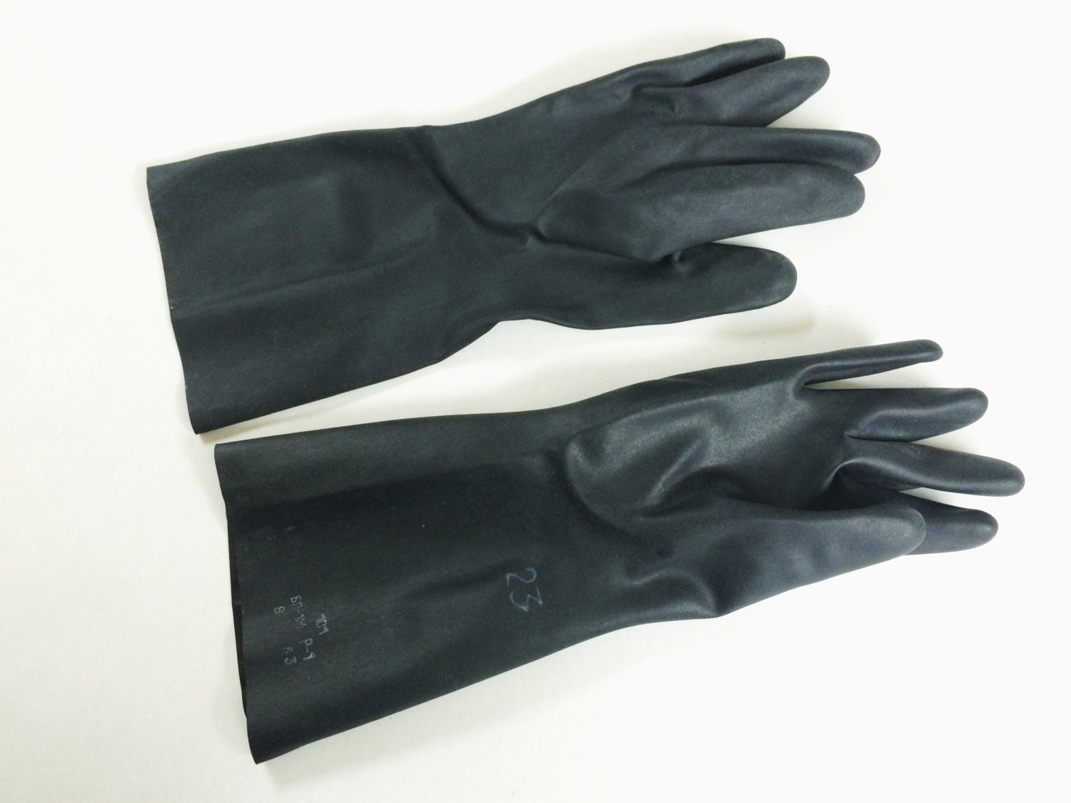 vintage black rubber gloves soviet russian black gloves fetish