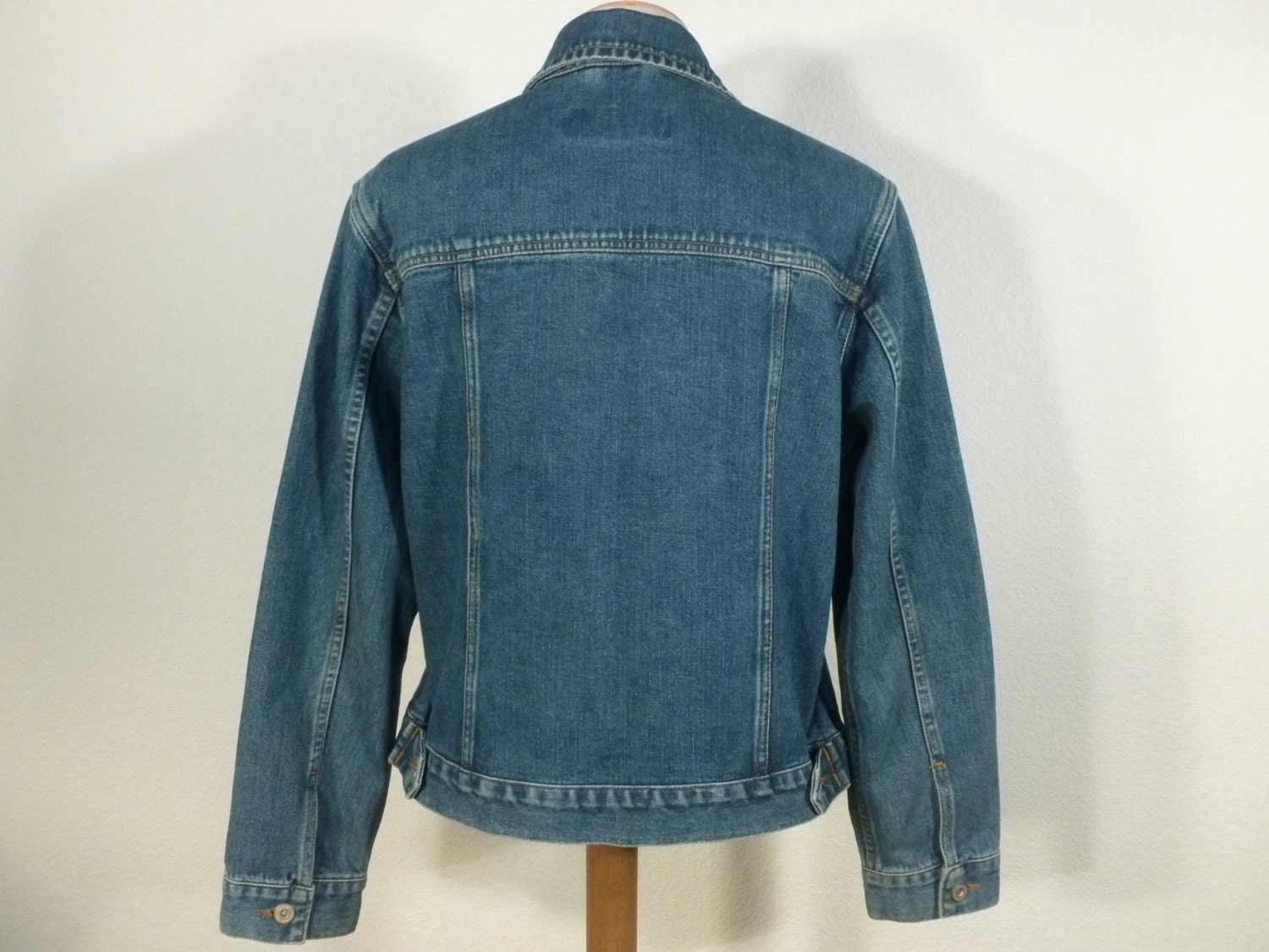 Vintage Eddie Bauer Blue Jean Denim Jacket copper buttons