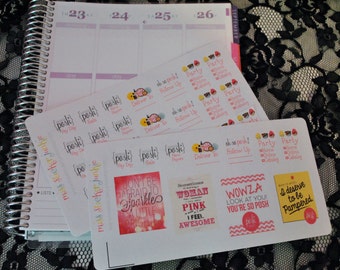 Perfectly Posh Consultant Planning Stickers for Erin Condren Life Planner Plum Paper Planner