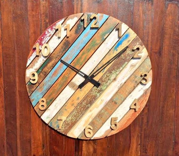 Rustic & Antique Round Wall Clock