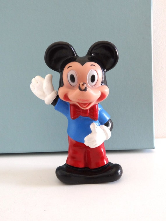 Mid Century Mickey Mouse Squeaky Toy Vintage 60s Disney