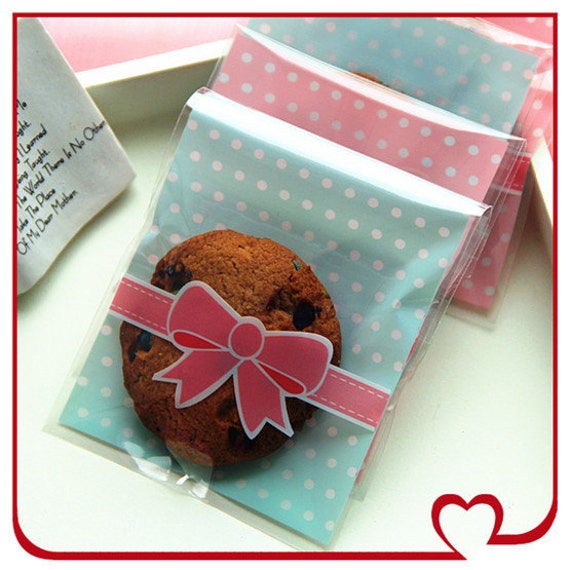 Cookie Kawaii Cello Bag Gift with Bow Translucent by Accentibles