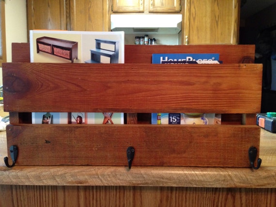 Reclaimed Barn Wood Mail Organizer by OldDogRusticWoodwork