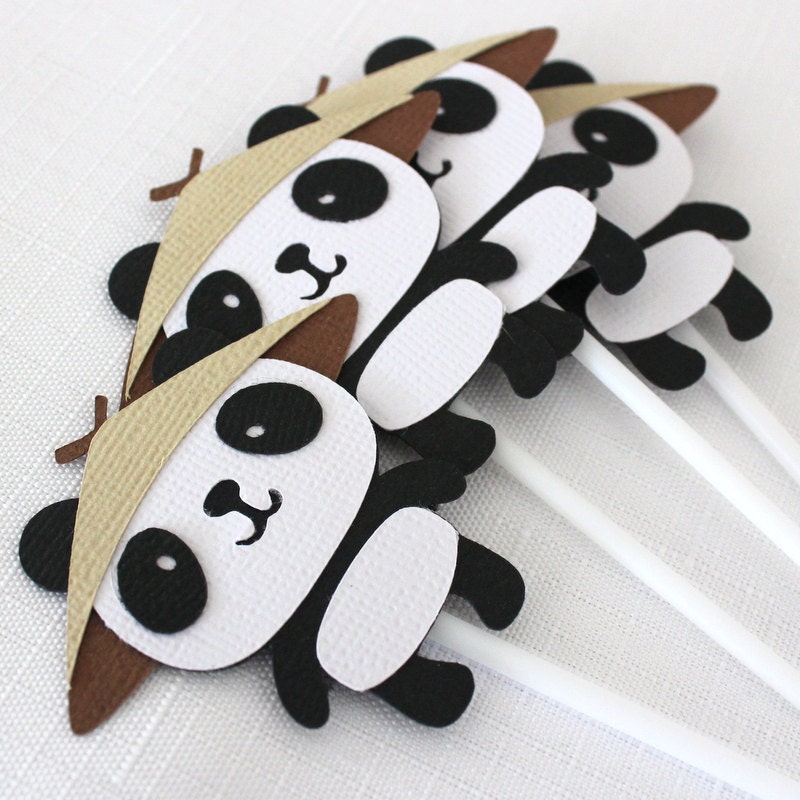 name stick kung fu Cupcake Bear kung Toppers panda MyPinwheelParty 12 Panda by fu x