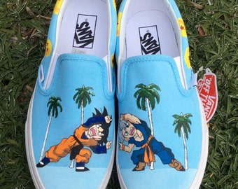 Dragonball Z Custom Hand-Painted Shoes // Vans or Standard Shoes // Anime