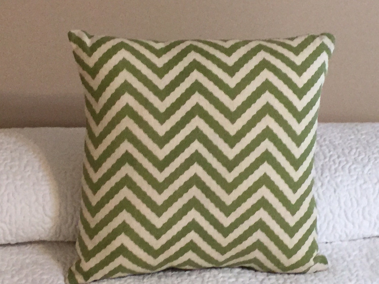 Green Chevron Decorative Pillow by ASouthernCharmDecor on Etsy