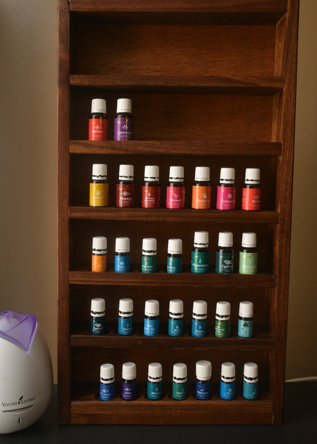 Young Living Essential Oils Display case
