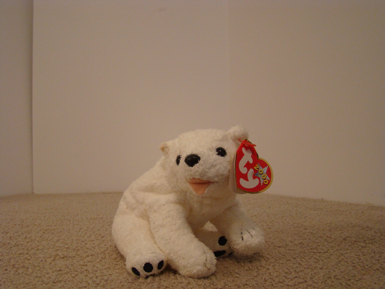 ty polar bear stuffed animal