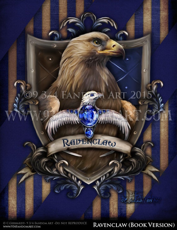 Ravenclaw Book Version Fandom Art Print Harry by 934FandomArt