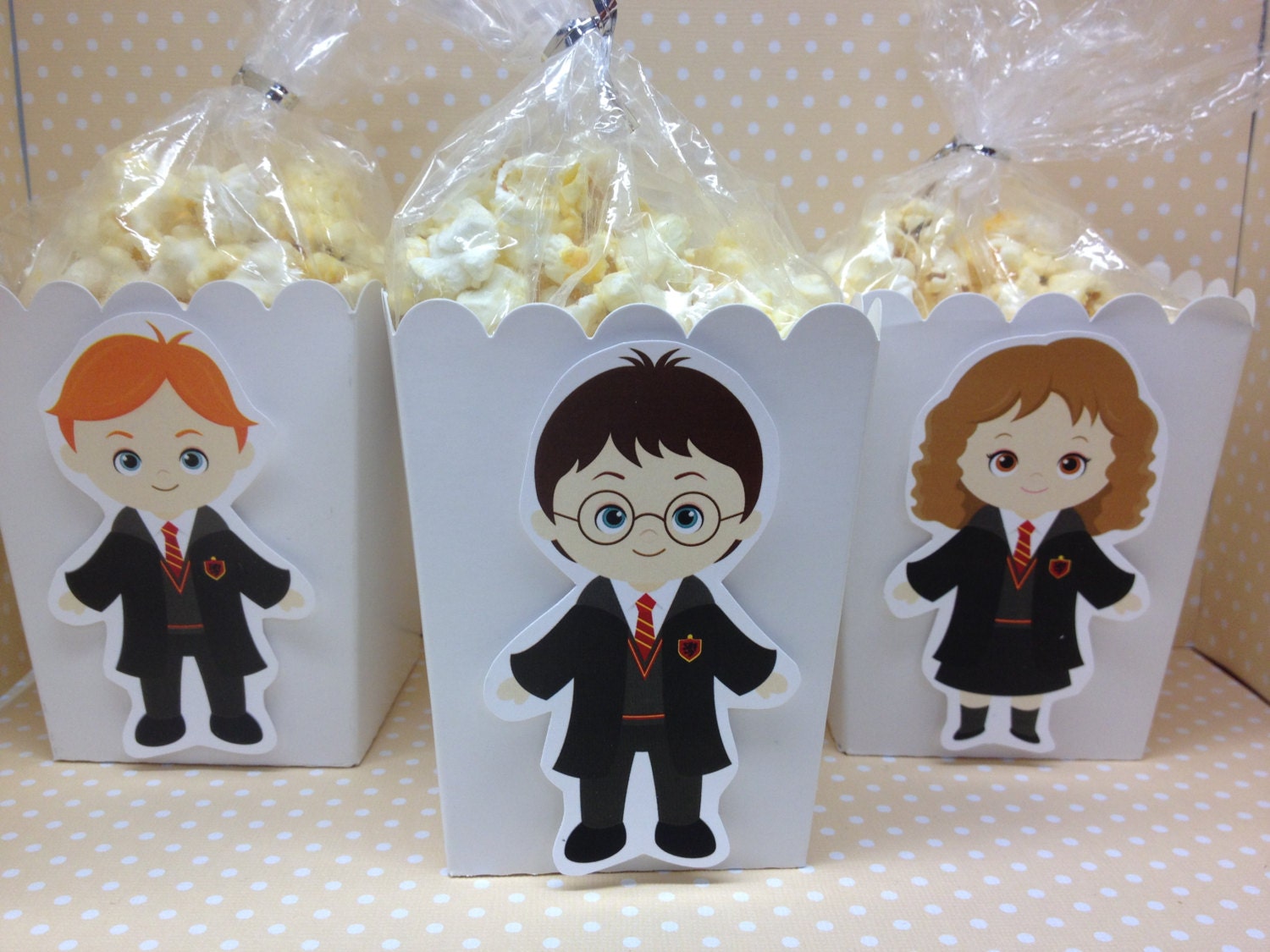 Harry Potter Party Popcorn or Favor Boxes Set of by PartyByDrake