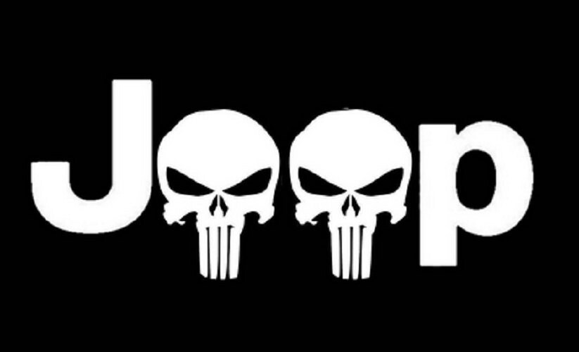 Jeep Punisher logo Car Truck Vinyl Decal Window Sticker Fast