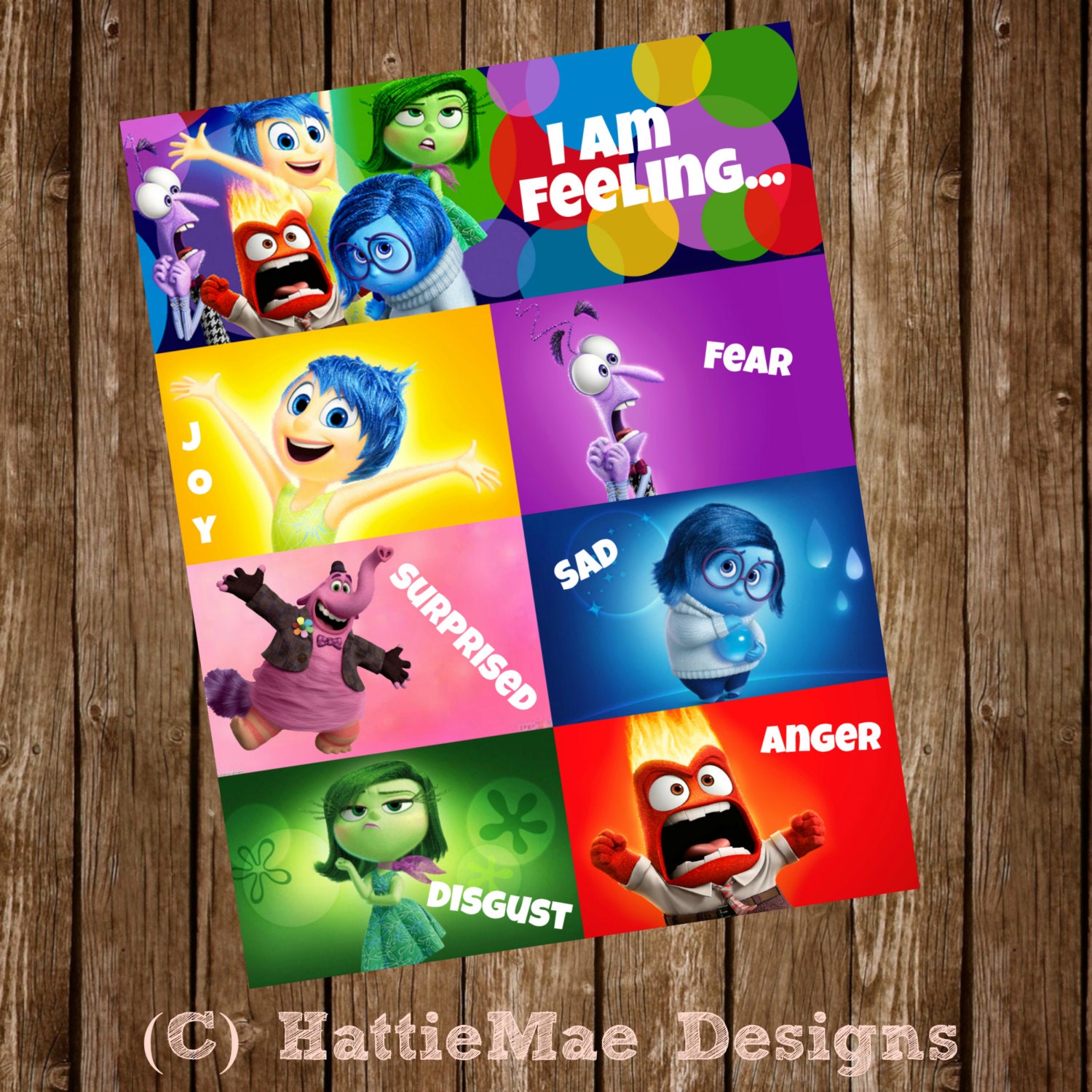 Disney Pixar's Inside Out Today I am feeling