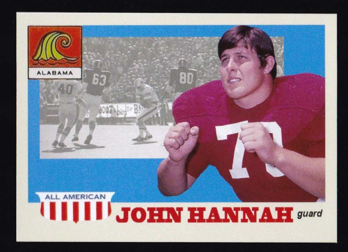 John Hannah Alabama Crimson Tide Football by GoldenAgeCardCompany