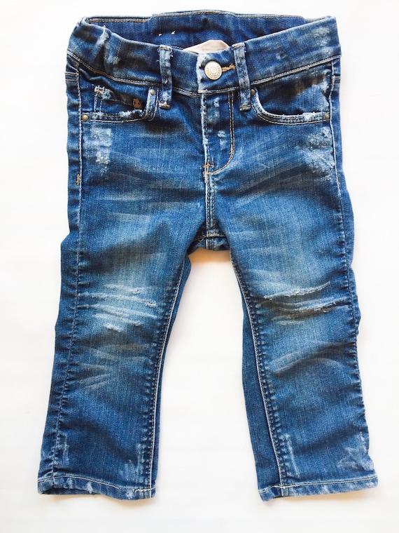 baby girl distressed jeans