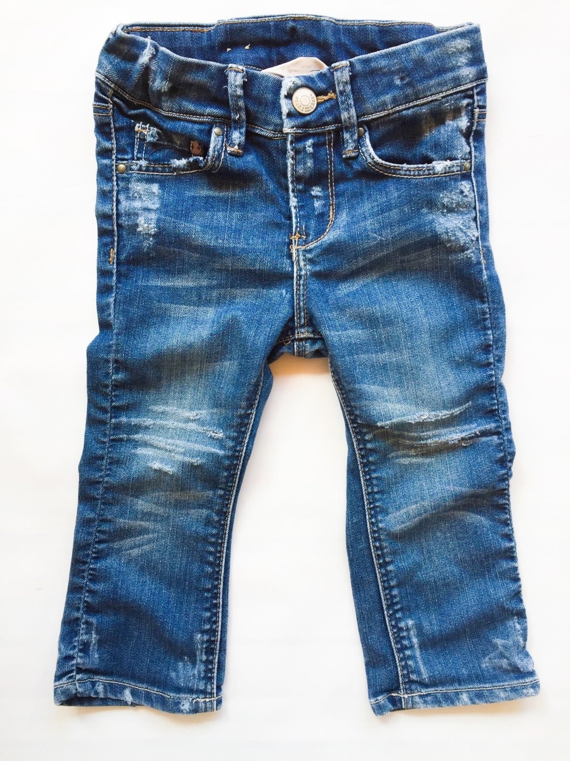 Size 24 months. Toddler jeans. Distressed jeans. Toddler girl