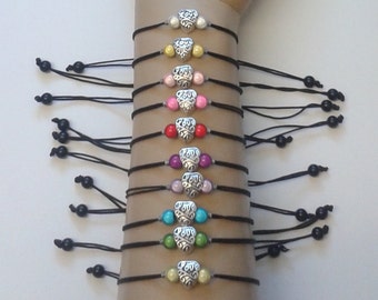 Love heart bracelets - adjustable bracelet - love bracelet - love heart - stocking filler - sale - reduced - clearance