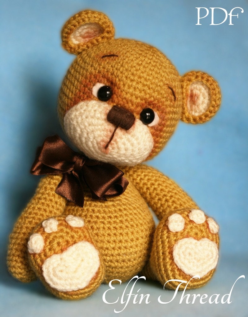 thread jointing teddy bear