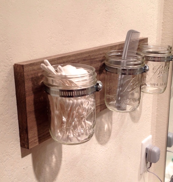 Rustic 3 Mason Jar Holder