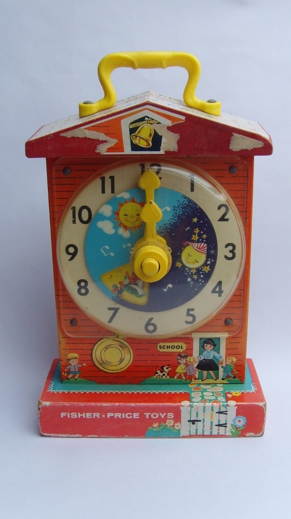 Fisher Price Teaching Clock fully working by BlossomFieldsVintage