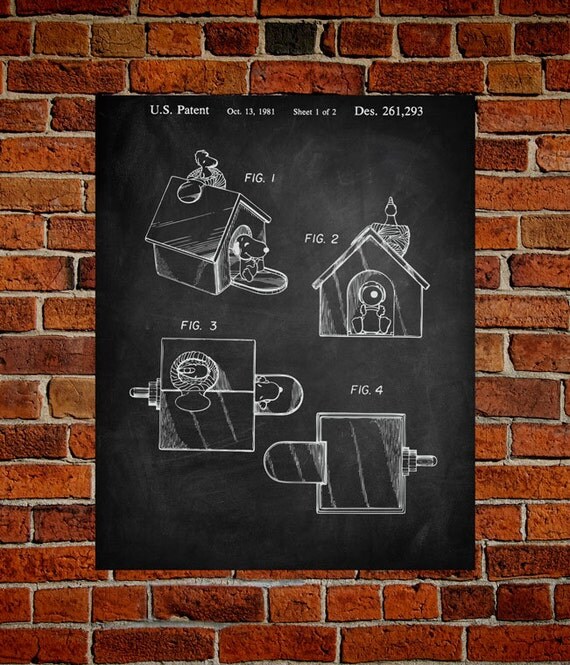 Blueprint Wall Art snoopy fine arts patent vintage art blueprint poster Blueprint Wall Art snoopy fine arts patent vintage art blueprint poster