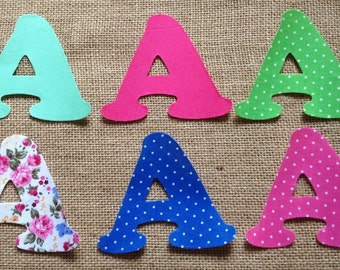 Mix & Match Fabric Iron on Letters- appliqué