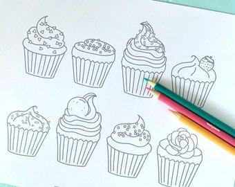 Download Printable Origami Ice Cream Parlor to COLOR Digital File