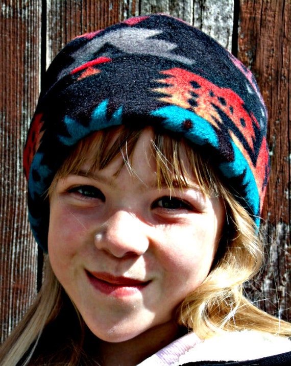 Fleece hat for babies kids adjustable cuff SW Black Canyon