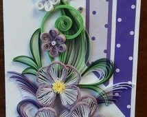 Popular items for quilling card on Etsy