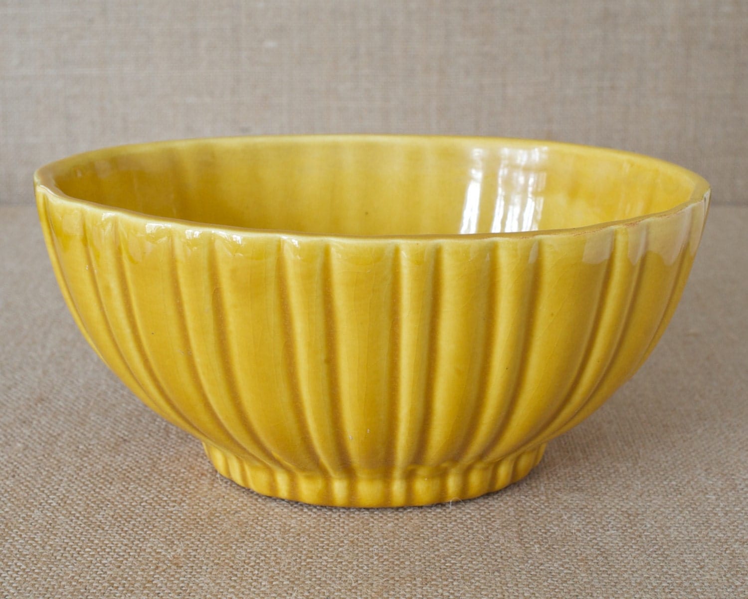 Yellow Glazed Royal Haeger Pottery Haute Juice
